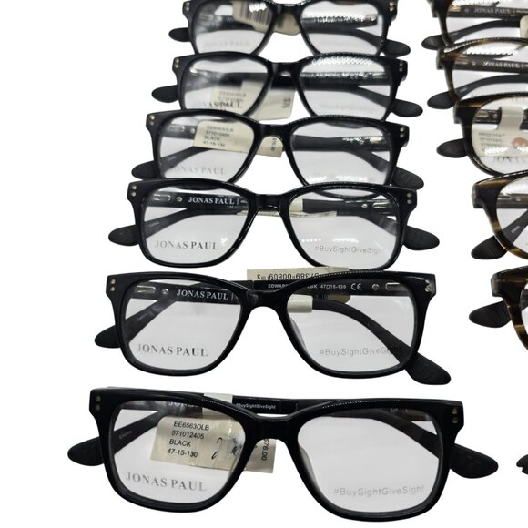 Jonas Paul Kids Optical Glasses Lot Of 26 Black & Tortoise Shell Frames With Dem - Picture 2 of 7